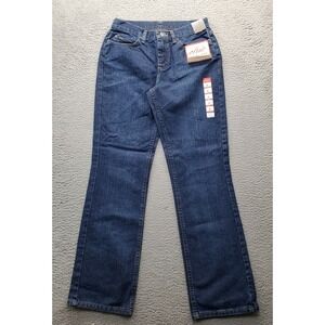CHIC‎ Jeans Women's 6 Blue Denim Flat Front Bootcut Slightly Flared Leg Comfort